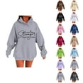thumbnail image 1 of You Are Stronger Than The Storm Hoodies for Women Mental Health Matters Inspirational Positive Hooded Sweatshirt, 1 of 6