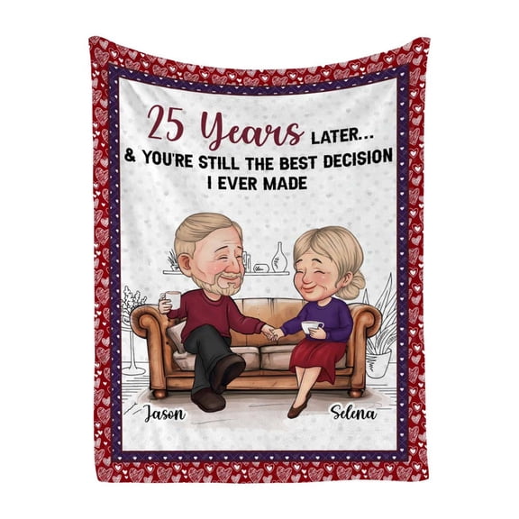 You Are The Best Decision I Ever Made Fleece Blanket, 50x60in Fleece Blanket