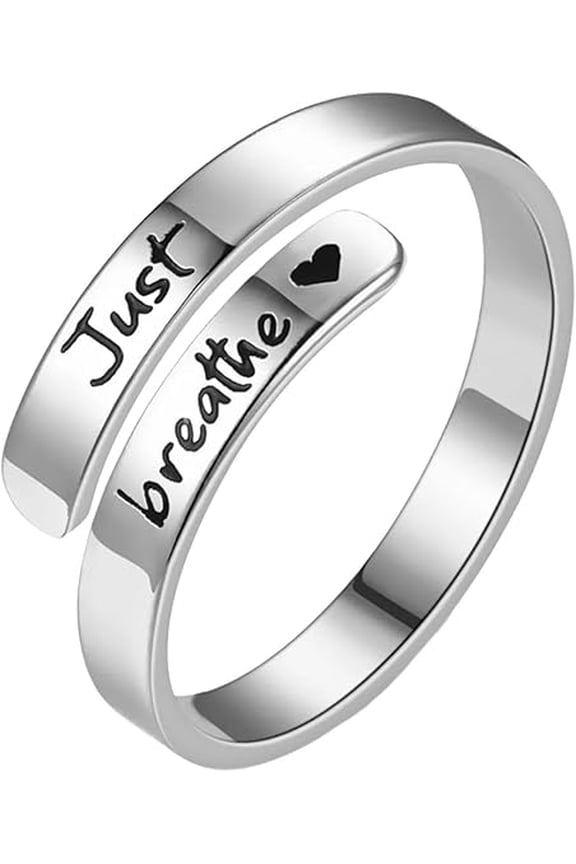 You Are Unbreakable Circle Ring, Adjustable Stainless Steel Hope Rings for Friends Sister(a)