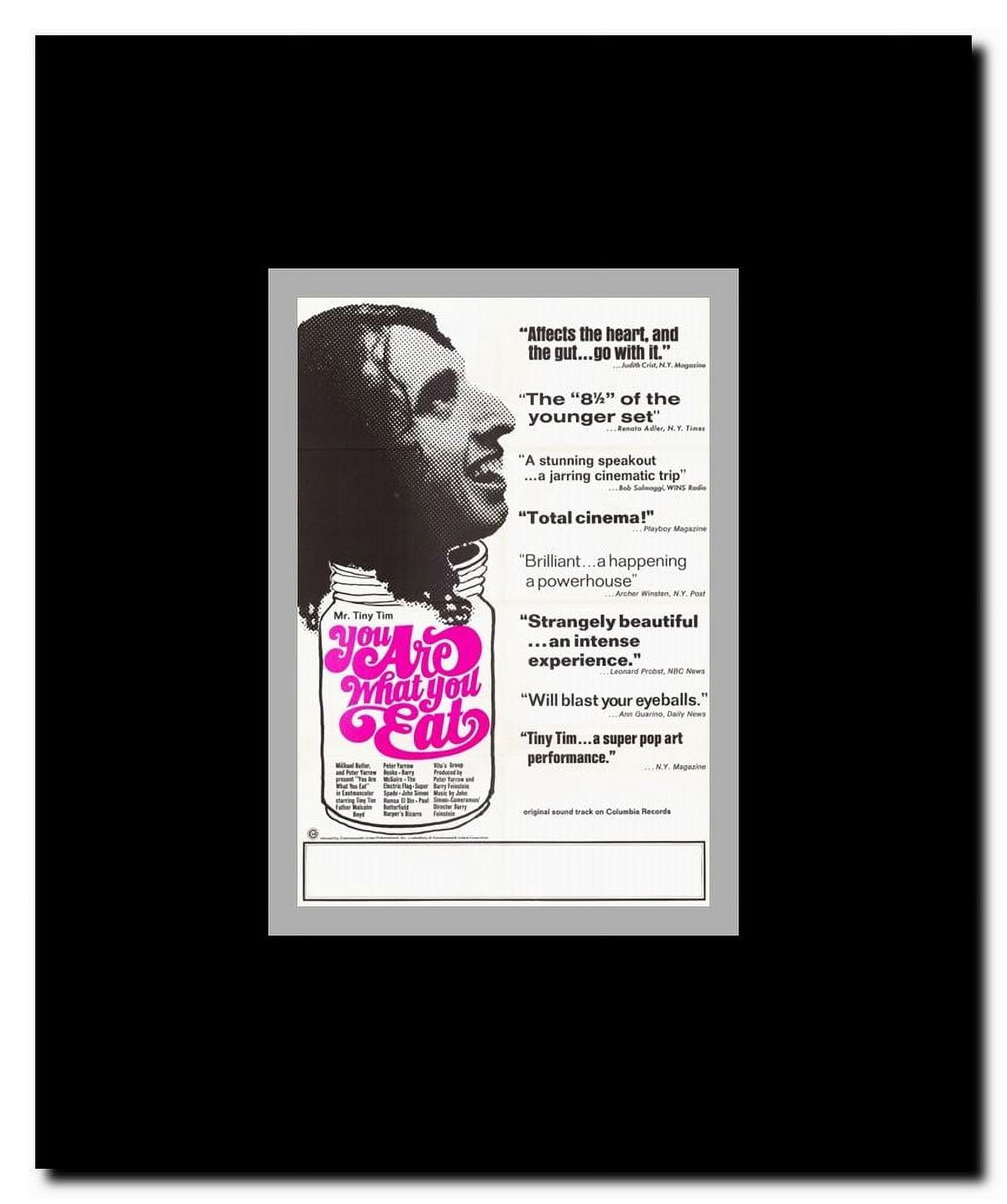 You Are What You Eat Framed Movie Poster