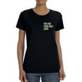thumbnail image 1 of "You Are Your Only Limit" Left Chest Quote Women T-Shirt, Female Medium, 1 of 4
