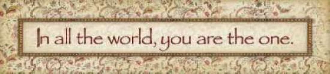 You Are the One Canvas Art - Stephanie Marrott (12 x 36)