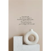If You Dont Ask Vinyl Wall Decal Inspirational & Motivational Home Decor for Living Room Bedroom Office High-Quality Easy to Apply Removable Uplifting Quote for Personal Growth and Encouragement