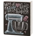 thumbnail image 1 of Primitives by Kathy 113003 Chalk Sign - You Bake My Heart Happy, 1 of 4