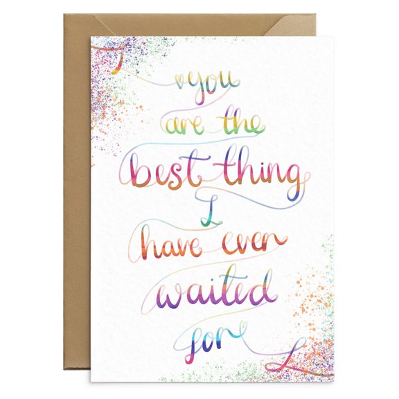 You Are The Best Thing Greeting Card – Inspirational Design with Watercolor Script – Envelope Included, Blank Inside – Perfect for Encouragement, Birthdays, or Just Because