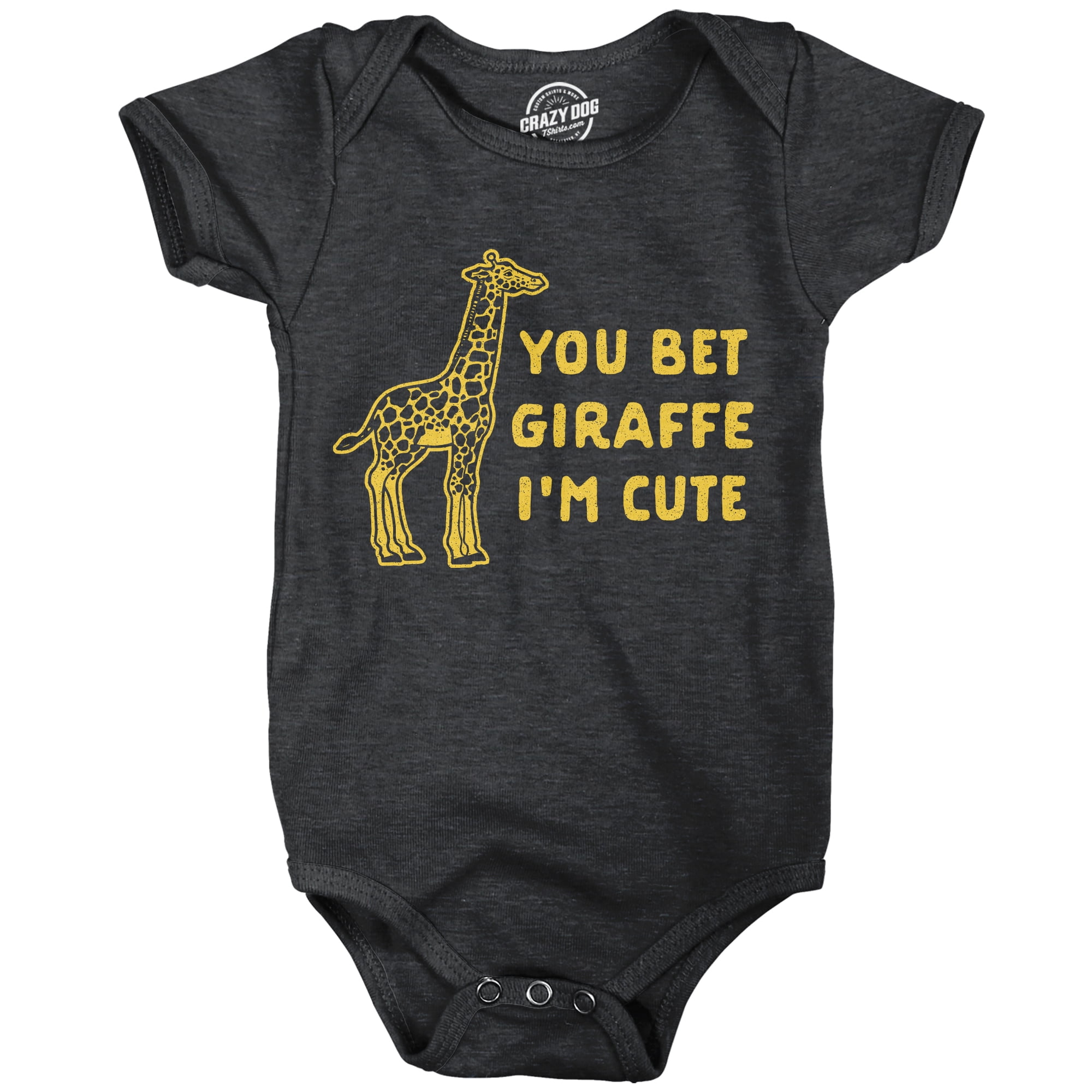 Giraffe Newborn Onesies Funny Sayings I Know Giraffe Gets Bigger