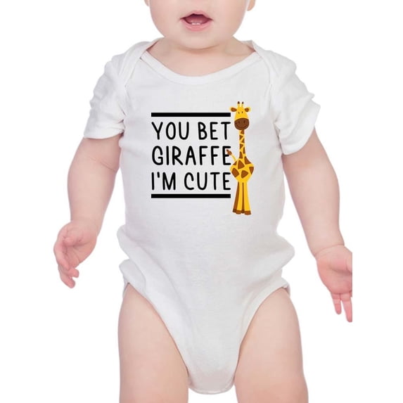 You Bet I'm Cute Bodysuit Infant -Smartprints Designs, Newborn