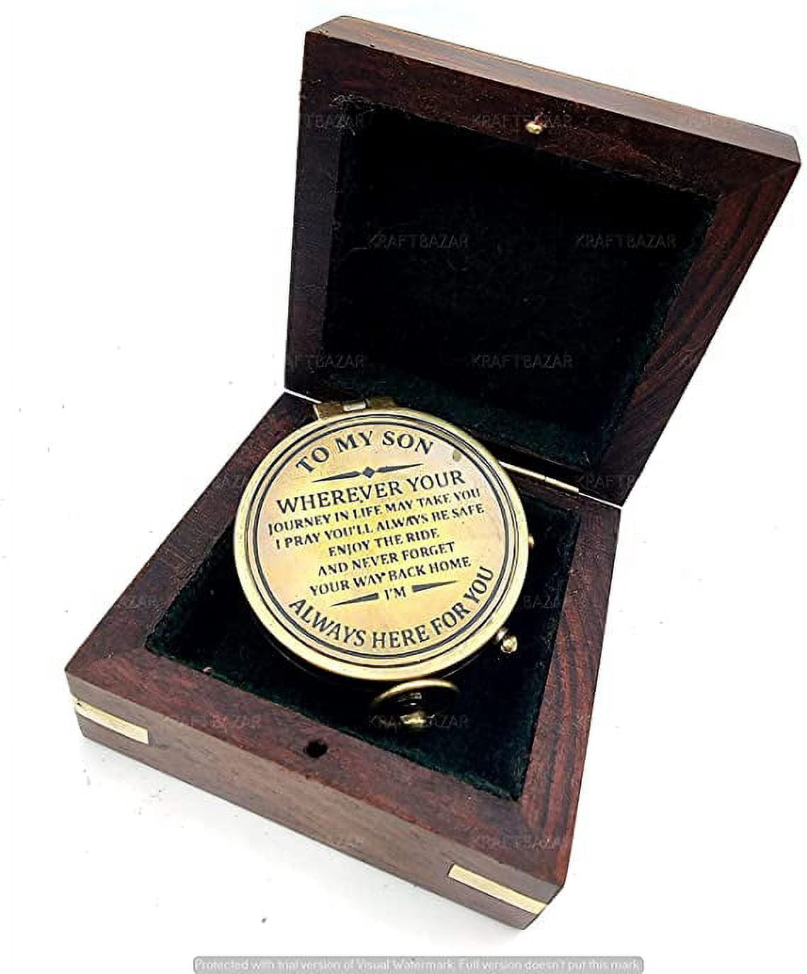 To My Son Personalzed Compass Gft, Mother To Son Gft, Engraved Compass, Father To Son Gft - View #14