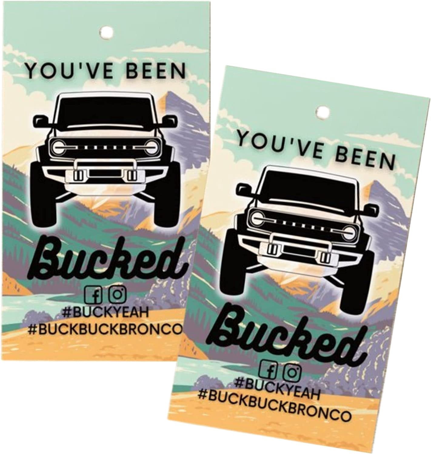 You Have Been Bucked Hang Tag with Summer Mountains Buck Buck Bronco 30 ...