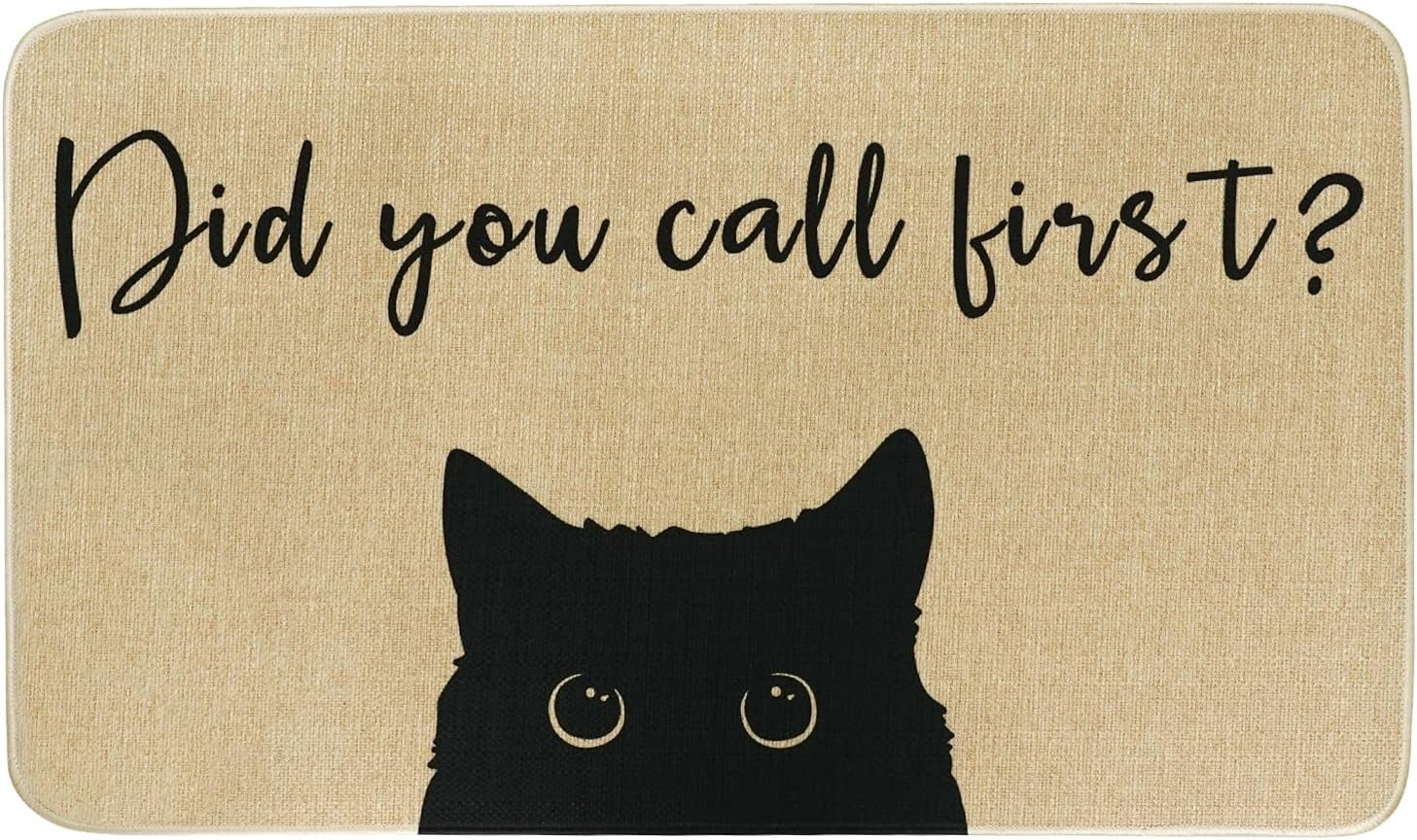 Did You Call First Funny Door Mats for Outside Entry, Welcome Mats Outdoor Funny Doormat with Non-Slip Rubber Backing Front Door Indoor Entrance Porch 30X17 Inch