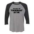 thumbnail image 1 of You Can Be My Wingman Anytime Unisex 3/4 Sleeve Baseball Raglan Tee, 1 of 2