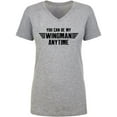 thumbnail image 1 of You Can Be My Wingman Anytime Womens V-Neck T-Shirt, 1 of 3