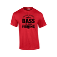 thumbnail image 1 of You Can Bet Your Bass I'm Going Fishing Funny Fisherman Fishing Event Outside  Short Sleeve Adult Unisex Graphic T-Shirt-Red-xxl, 1 of 1