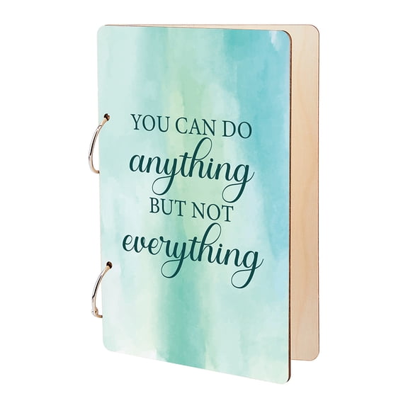 You Can Do Anything Greeting Card Holder Organizer Wooden Card Keeper Binder Planning Book Inspiring Birthday Cards Keeper Photo Album Cover