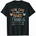 thumbnail image 1 of "You Can Do Hard Things" Graphic Tee Shirt Men Women Unisex Positive Affirmation T-Shirt, 1 of 5