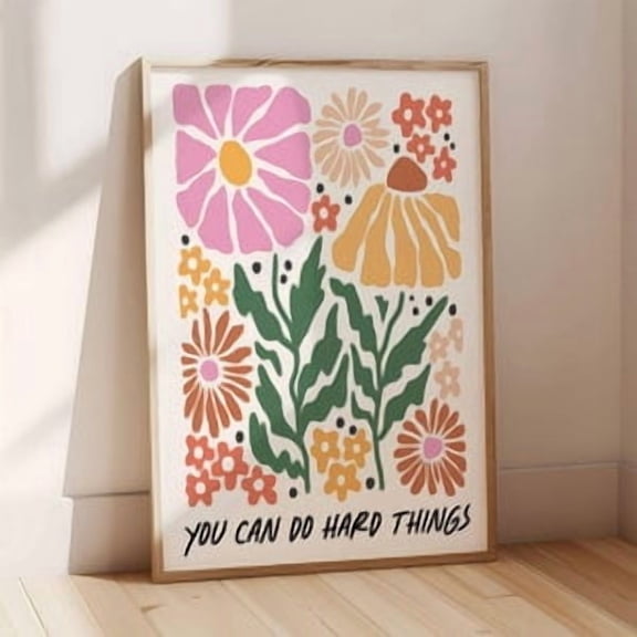 You Can Do Hard Things Poster, Poster Home Decor, Poster Only