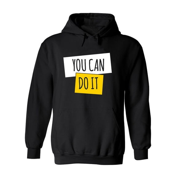 You Can Do It Hoodie Men -Image by Shutterstock, Male Large