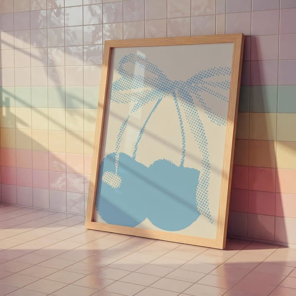 You Can Do It Motivational Blue Typography Retro Cute Aesthetic Poster, Unframed Size 12x18