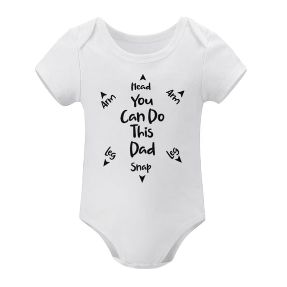 You Can Do This Dad Baby Bodysuit – Funny Gift for First Time Dad, Cute Infant One-Piece White-style 3months