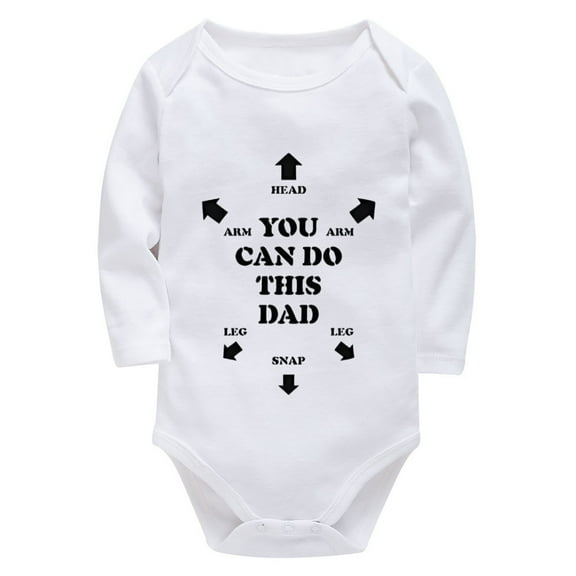 You Can Do This Dad Baby Neutral Clothing Short Sleeve Coming Home Outfit for Baby Girl Newborn White Newborn Onsies0-3 Month