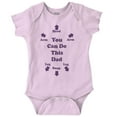 thumbnail image 1 of You Can Do This Dad Diaper Change Romper Boys or Girls Infant Baby Brisco Brands 6M, 1 of 6