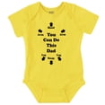 thumbnail image 1 of You Can Do This Dad Diaper Change Romper Boys or Girls Infant Baby Brisco Brands 6M, 1 of 1