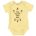 thumbnail image 1 of You Can Do This Dad Diaper Change Romper Boys or Girls Infant Baby Brisco Brands NB, 1 of 1