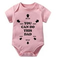 thumbnail image 1 of You Can Do This Dad Newborn Clothes for Boys Short Sleeve Baby Bodysuit Boy White Babyboyclothing 0-3, 1 of 2