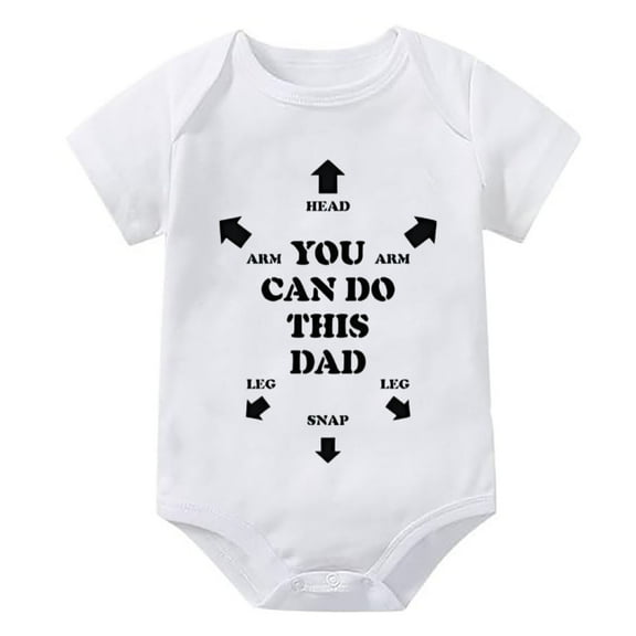 You Can Do This Dad Newborn Onesie Boys Short Sleeve Gender Neutral Baby Onesie White Baby Girl Romper