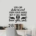 thumbnail image 1 of You Can Shake The Sand From Your Shoes But It Will Never Leave Your Soul - Beach Life Life Quotes Vinyl Wall Sticker Art Decal Beach Area Design Beach House Home Decor Decoration Size (24x40 inch), 1 of 3