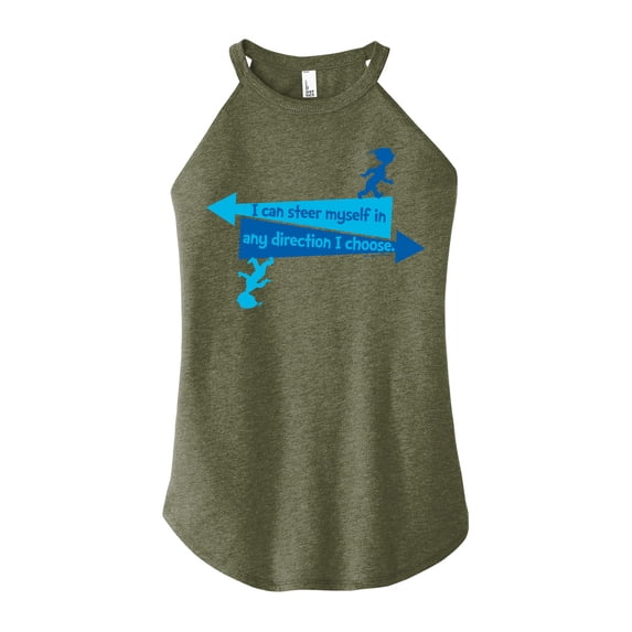 You Can Steer Yourself - Juniors High Neck Tank Top