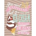thumbnail image 1 of You Can't Buy Happiness, But You Can Buy Ice Cream Aluminum Signs Funny Tin Sign Metal Art Poster Gift Home Cafe Bar Wall Decor Room Door Accessories 8x6 inch, 1 of 5