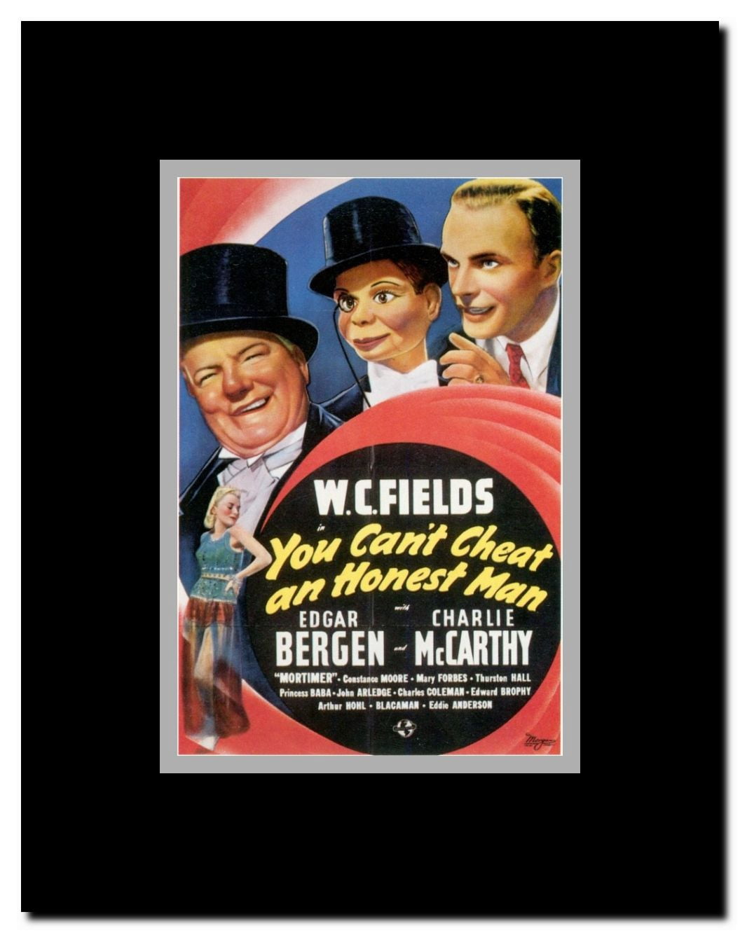 You Can't Cheat an Honest Man Framed Movie Poster