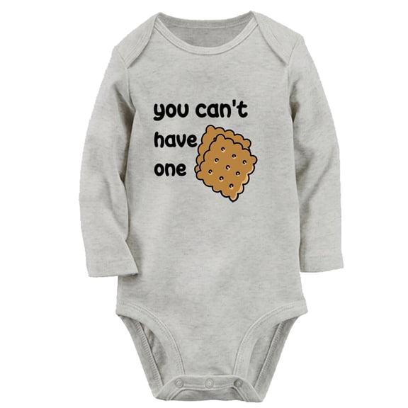 You Can't Have One Funny Rompers, Newborn Baby Unisex Bodysuits, Infant Jumpsuits, Toddler 0-12 Months Kids Long Sleeves Oufits (Gray, 0-6 Months)