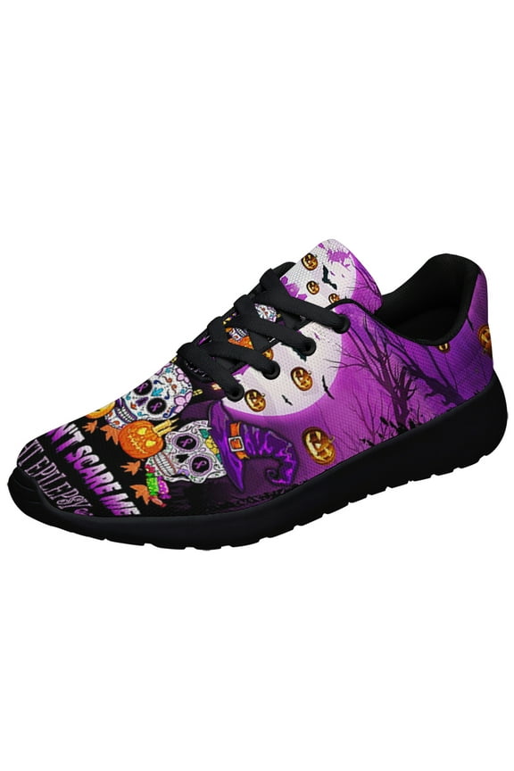 You Can t Scare Me I Fight Epilepsy Shoes Sneakers for Women Men Black Size 9