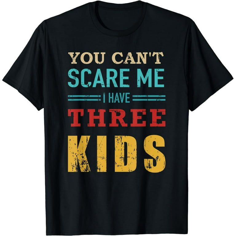 Dad Cubed - Three Kids Dad Distressed T-Shirt Dad Cubed - Three Kids Dad Distressed T-Shirt