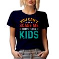 thumbnail image 1 of You Can't Scare Me, I Have Three Kids - Funny Parent of 3 or Parenting Quote, Navy Blue T-Shirt, 2XL, 1 of 5