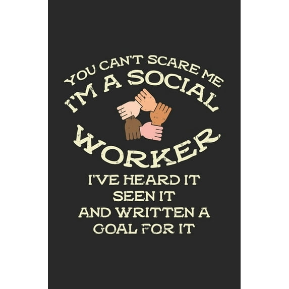 You Can't Scare Me I'm A Social Worker: 120 Pages I 6x9 I Graph Paper 4x4 (Paperback)