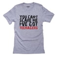thumbnail image 1 of You Can't Scare Me I've Teenagers - Parenting Love Men's Grey T-Shirt, 1 of 2