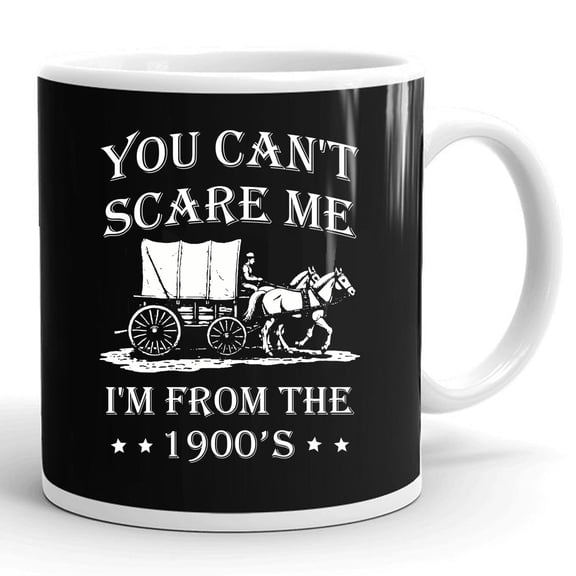 You Cant Scare Me Im From The 1900s Gift Ceramic Mug 11oz (White;11oz)