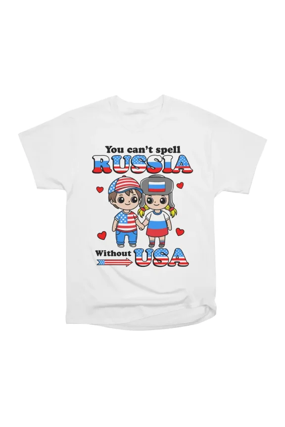 You Cant Spell Russia Without USA T-Shirt Tee Gift For Him Merch For Her Apparel For Frien