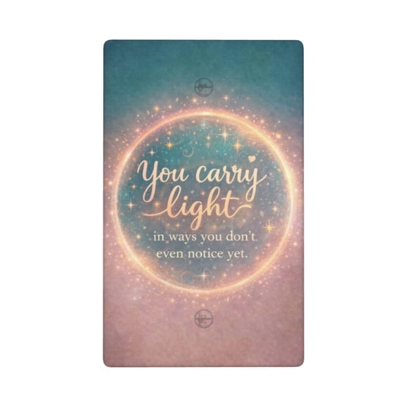 You Carry Light Decorative Blank Wall Plate Cover, Polycarbonate Switch Plate