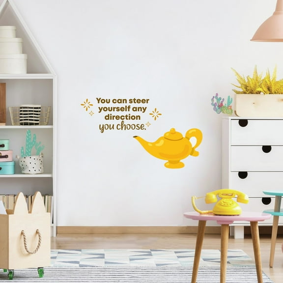 You Choose Genie Aladdin Life Quote Cartoon Quotes Decors Wall Sticker Art Design Decal for Girls Boys Kids Room Bedroom Nursery Kindergarten Home Decor Stickers Wall Art Vinyl Decoration (27x30 inch)