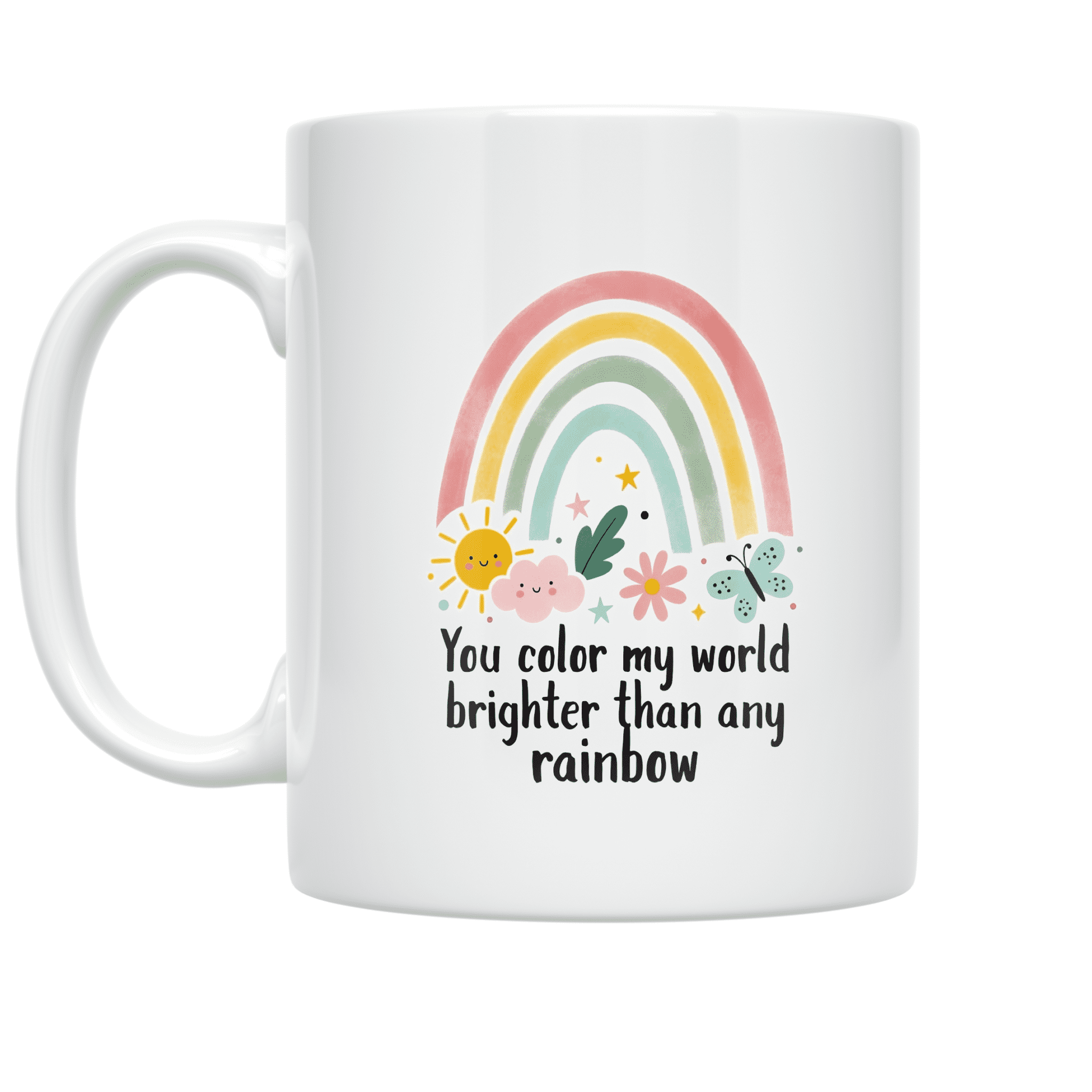 You Color My World Brighter Than Any Rainbow - Toddler Bonding - 11 oz ...