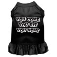 thumbnail image 1 of Pet Dog  Cat Dress Screen Printed, "You Come, You Sit, You Stay", 1 of 10