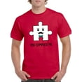 thumbnail image 1 of You Complete Me, Mustache T-Shirt Men -Smartprints Designs, Male Large, 1 of 4