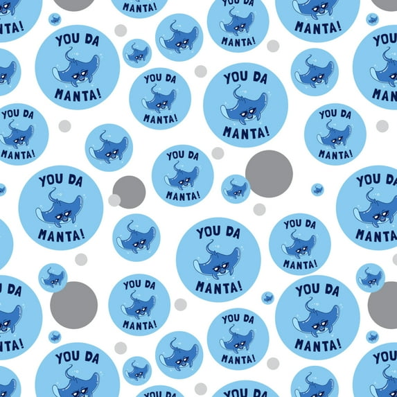 You Da Manta Ray Cool Man Funny Humor Premium Gift Wrap Wrapping Paper Roll