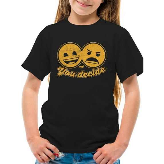 You Decide - Dual Mood Emoji Retro Graphic Youth's T-shirt