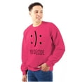 thumbnail image 1 of You Decide Happy Sad Emoticon Cute Unisex Plus Fleece Graphic Sweatshirt Brisco Brands 3X, 1 of 5