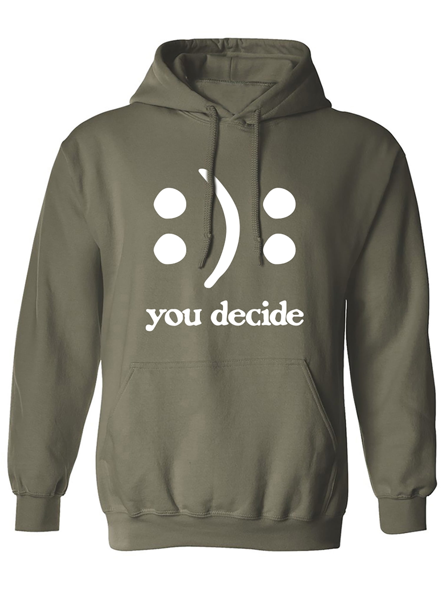 Anti Smile Frowny Face Hoodie Groovy Melting Smile Face With Lettering Quote  In 70s Style, image size:1500x2000